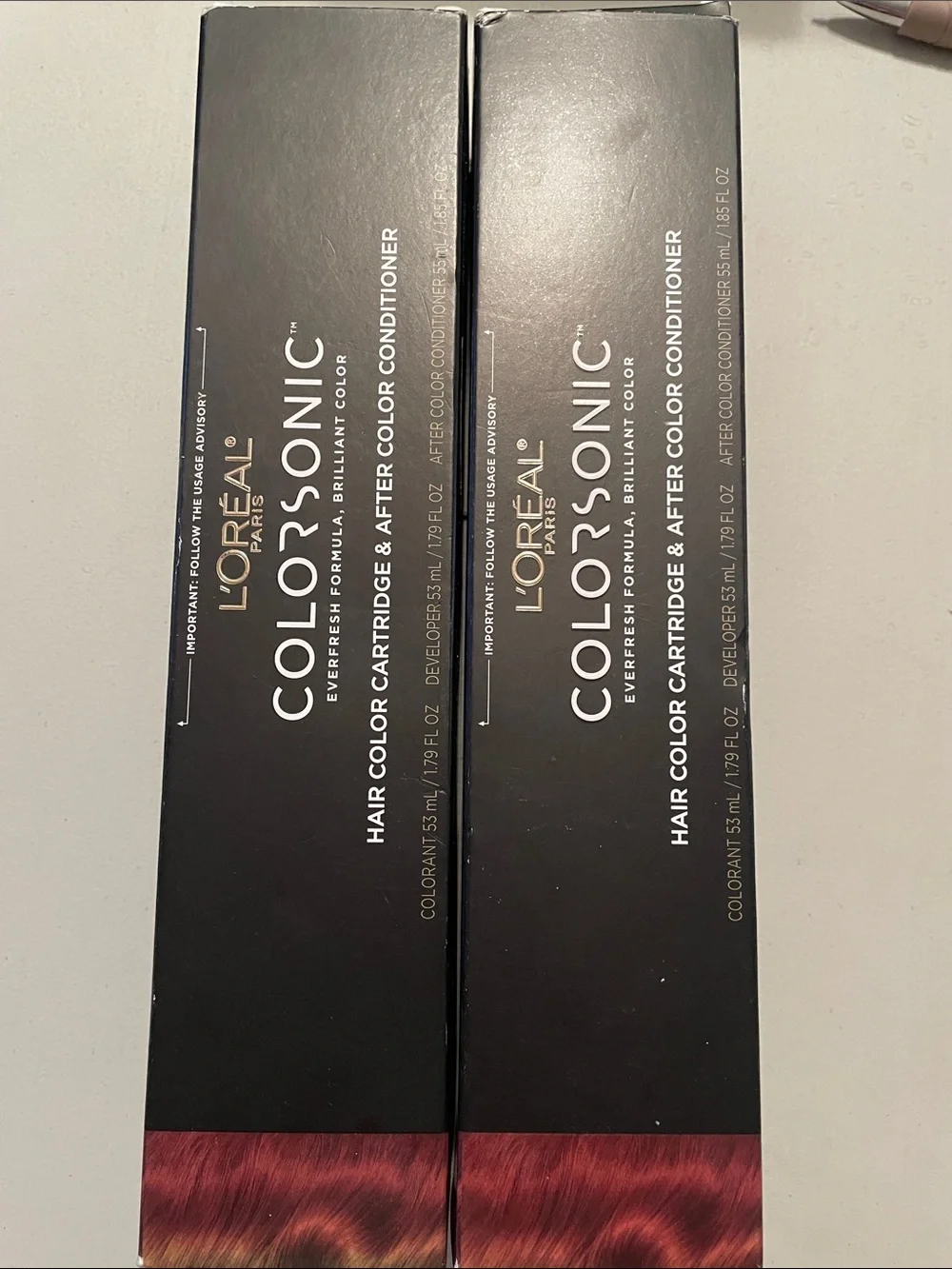 L'Oréal ColorSonic 6RR Light Brown - Intense Red X2 Bundle New